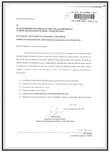 Urgente - solicitação de informações e documentos Acidente na sede OAB