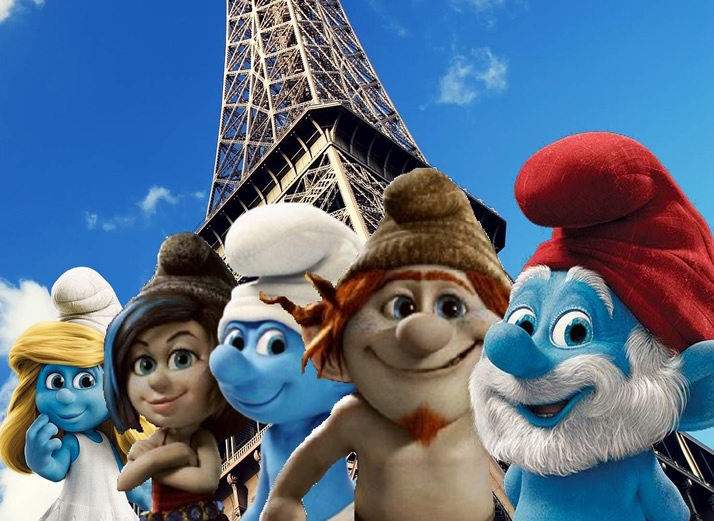Os Smurfs foram a Paris por uma questão tributária